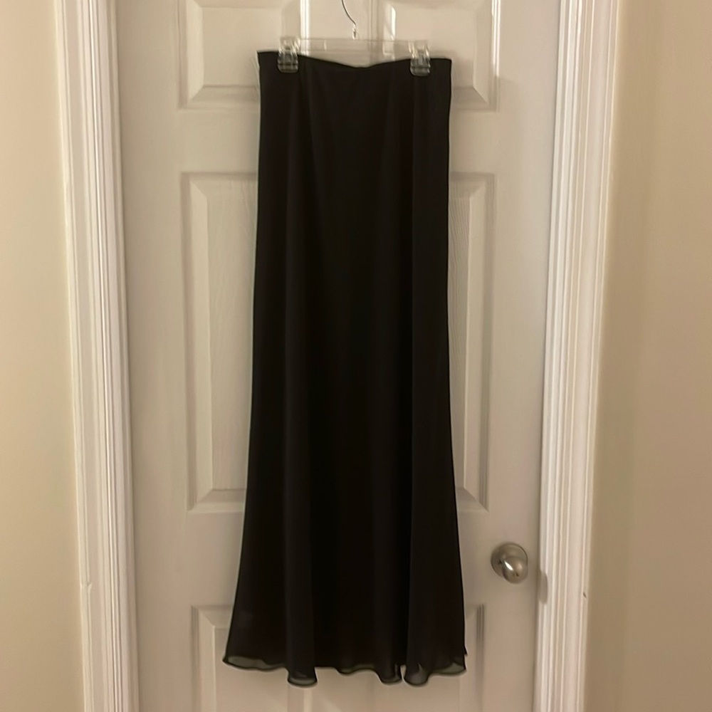 Full length black skirt